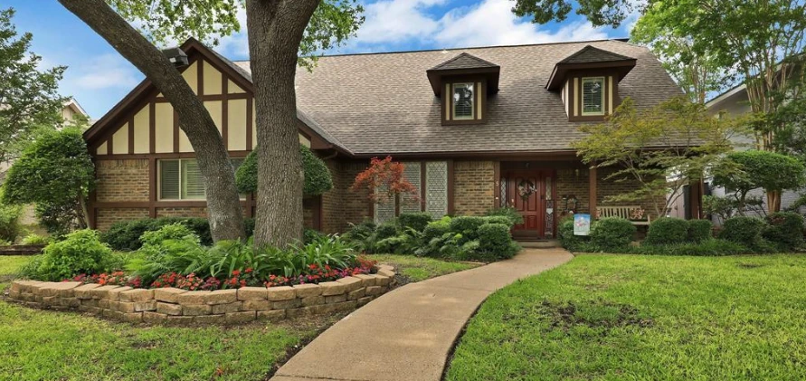 Front exterior of 5 Lundys Lane in Richardson